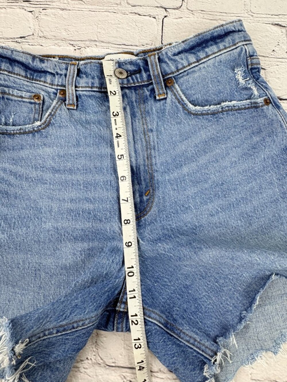 Abercrombie & Fitch Light Blue Denim Jean Shorts - Picture 7 of 9